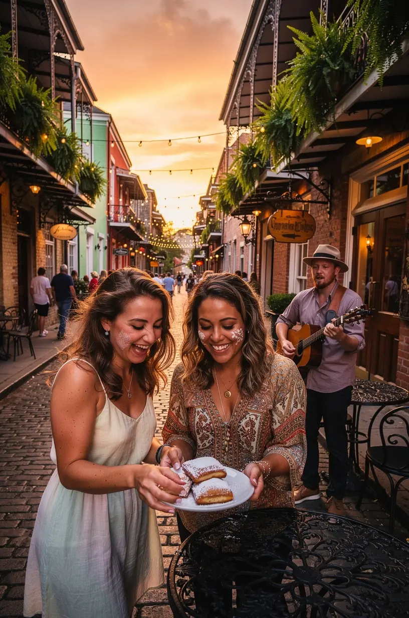 Traveler exploring vibrant local neighborhood experiences
